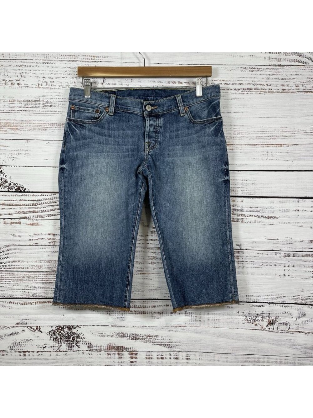 Lucky Brand Blue Button Fly Sweet Dream Capri